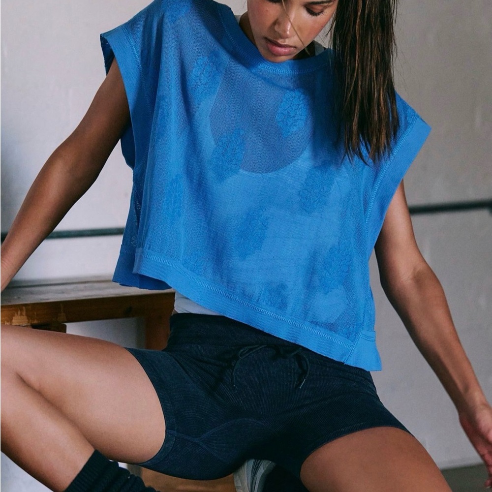 Free People My Time Lace Tee